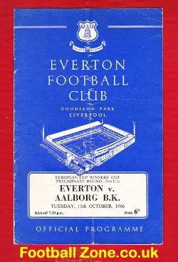 Everton v Aalborg BK 1966 - European Cup Prelimanary Round