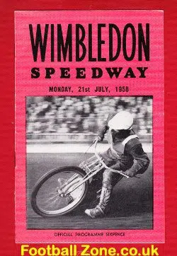 Wimbledon Speedway v Belle Vue 1958