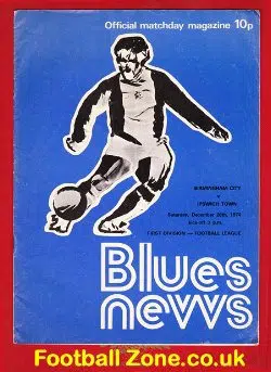 Birmingham City v Ipswich Town 1974