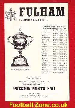 Fulham v Preston 1971