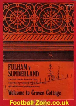 Fulham v Sunderland 1973