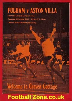 Fulham v Aston Villa 1973