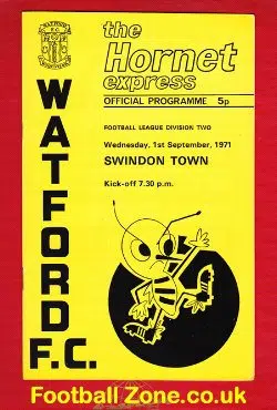 Watford v Swindon Town 1971