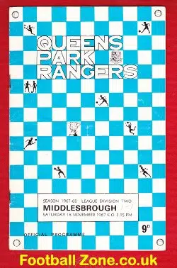 Queens Park Rangers v Middlesbrough 1967