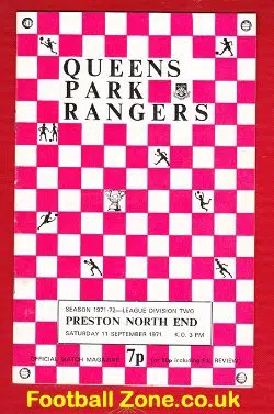 Queens Park Rangers v Preston 1971