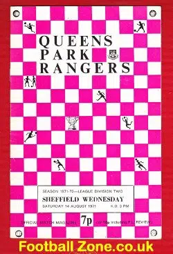 Queens Park Rangers v Sheffield Wednesday 1971