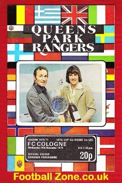Queens Park Rangers v FC Cologne 1976 - UEFA Cup
