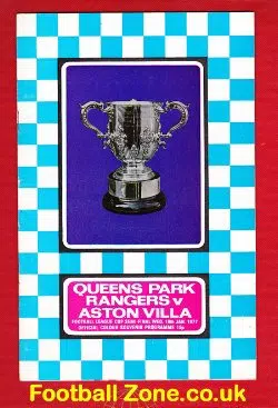 Queens Park Rangers v Aston Villa 1977 - LC Semi Final