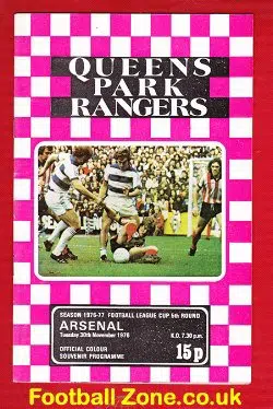 Queens Park Rangers v Arsenal 1976