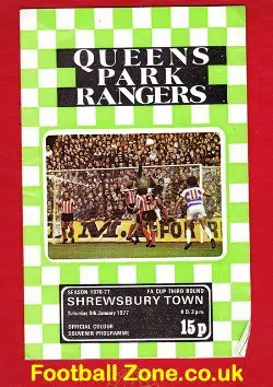 Queens Park Rangers v Shrewsbury Town 1977