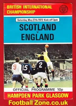 Scotland v England 1972 - Hampden Park - Glasgow