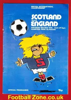 Scotland v England 1974 - Hampden Park - Glasgow