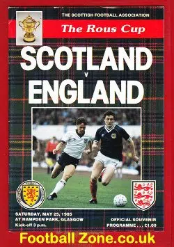 Scotland v England 1985 - Hampden Park - Glasgow