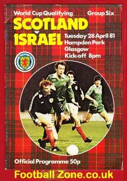Scotland v Israel 1981 - Hampden Park - Glasgow