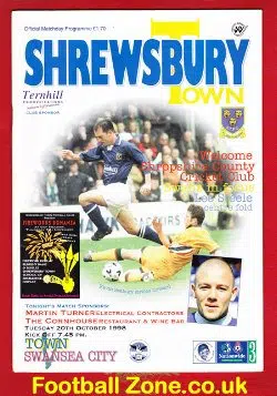 Shrewsbury Town v Swansea City 1998