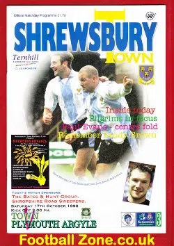 Shrewsbury Town v Plymouth Argyle 1998
