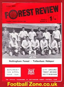 Nottingham Forest v Tottenham 1969