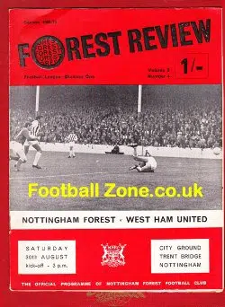 Nottingham Forest v West Ham United 1968