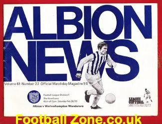 West Bromwich Albion v Wolves 1970