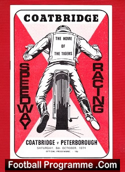 Coatbridge Speedway v Peterborough 1974