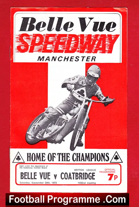 Belle Vue Speedway v Coatbridge 1973