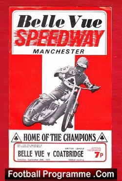 Belle Vue Speedway v Coatbridge 1973