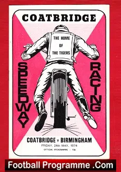 Coatbridge Speedway v Birmingham 1974