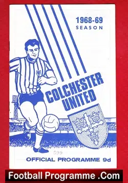 Colchester United v Grimsby Town 1968 - football programme