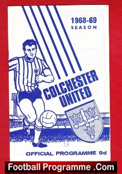Colchester United v Newport County 1968 - football programme