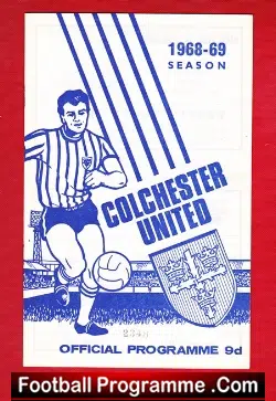 Colchester United v Newport County 1968 - football programme