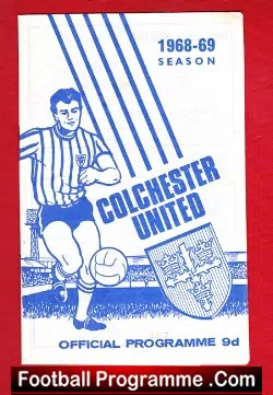 Colchester United v Port Vale 1968 - football programme