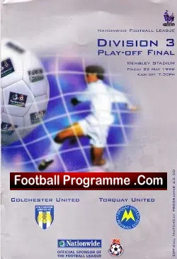 Colchester United v Torquay United 1998 – Play-Off Final – Div 3