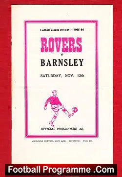 Doncaster Rovers v Barnsley 1955 - football programme