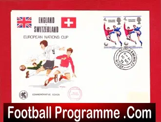 England v Switzerland 1971 – FDC + 1980