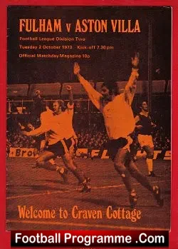Fulham v Aston Villa 1973