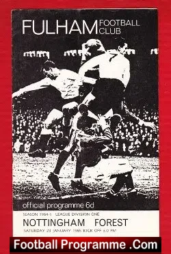 Fulham v Nottingham Forest 1965