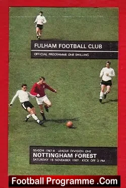 Fulham v Nottingham Forest 1967