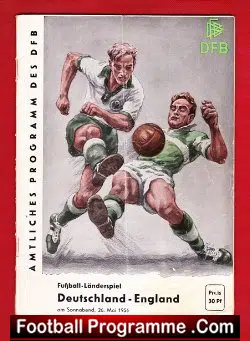 Germany v England 1956 – Deutschland + Duncan Edwards