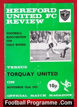 Hereford United v Torquay United 1975