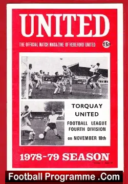 Hereford United v Torquay United 1978