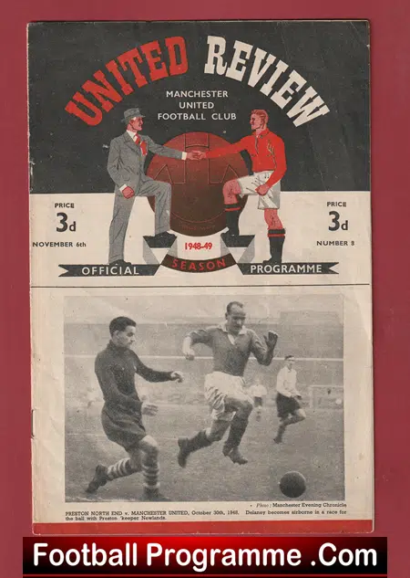Manchester United v Everton 1948 – Man Utd 1940’s