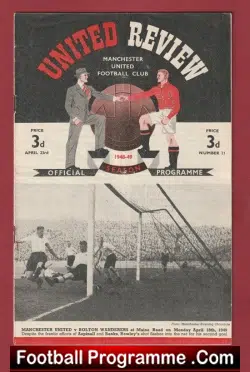 Manchester United v Preston 1949 – 1940’s