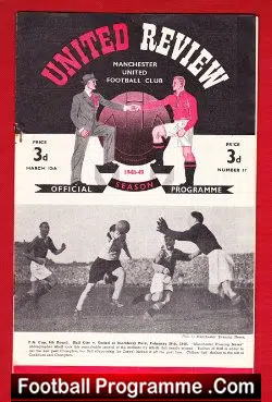 Manchester United v Stoke City 1949