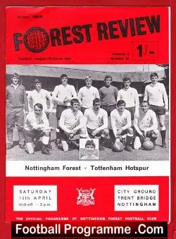 Nottingham Forest v Tottenham 1969