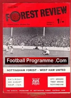 Nottingham Forest v West Ham United 1968