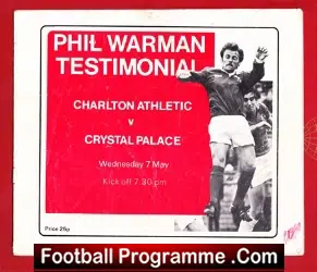 Phil Warman Testimonial Benefit Match Charlton Multi Autographed - football programme