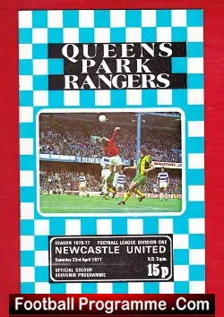 Queens Park Rangers v Newcastle United 1977