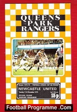 Queens Park Rangers v Newcastle United 1975