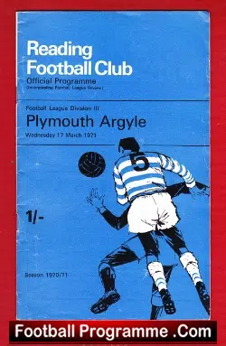 Reading v Plymouth Argyle 1971