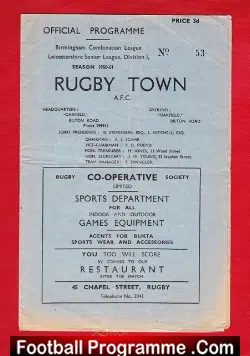 Rugby Town v Redditch United 1951